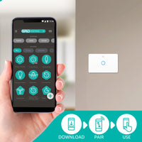 DETA Grid Connect Smart Single Gang 2 Way Touch Light Switch Wi-Fi control
