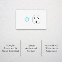 DETA Grid Connect Smart Single Touch Power Point Wi-Fi controlled outlet