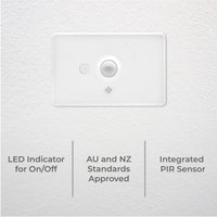 DETA Smart Climate and Motion Sensor Wi-Fi temperature and movement detection with Grid Connect 