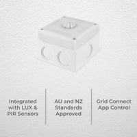 DETA Grid Smart Outdoor Lux and Motion Sensor weatherproof lighting automation