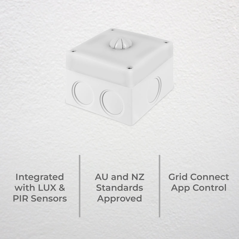 DETA Grid Smart Outdoor Lux and Motion Sensor weatherproof lighting automation