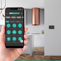 DETA Grid Connect Smart Single-Gang Touch Light Switch – Matte Black, Wi-Fi, LED Power & Wi-Fi Indicators