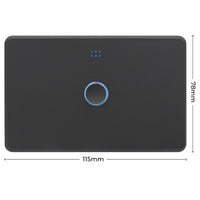 DETA Grid Connect Smart Single-Gang Touch Light Switch – Matte Black, Wi-Fi, LED Power & Wi-Fi Indicators