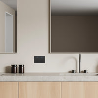DETA Grid Connect Smart Double Touch Power Point Matte Black – Wi-Fi Enabled Smart Wall Socket
