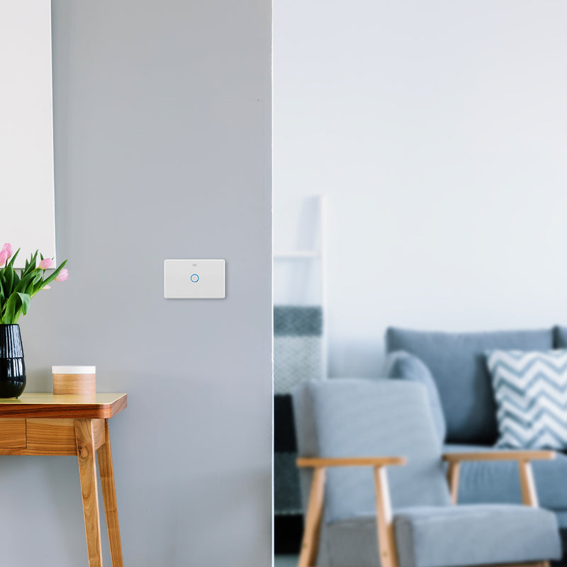 DETA White Grid Connect Smart Touch Single Dimmer LED compatible Wi-Fi dimmer