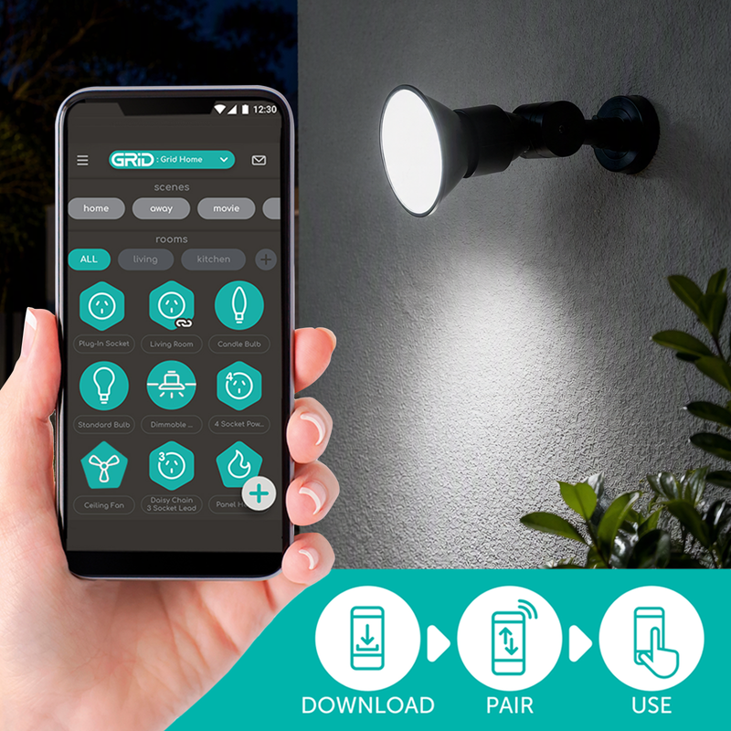Arlec Grid Connect Smart 15W E27 RGB+CCT and Tunable White LED Reflect