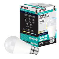 Arlec Grid Connect Smart 11W B22 1050lm Tunable White LED Globe - Matter Compatible