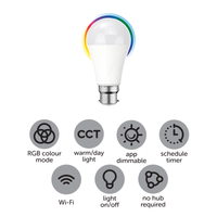 Arlec Grid Connect Smart 9W B22 870lm RGB and Tunable White LED Globe - Matter Compatible