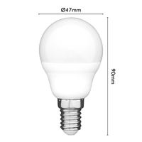 Arlec Grid Connect Smart 5W E14 470lm RGB and Tunable White Fancy Round LED Globe - Matter Compatible