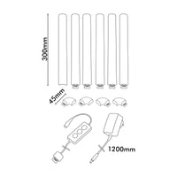 Arlec Grid Connect Smart 6 Piece Connectable LED Bar Light Set