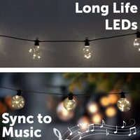Arlec 20 Warm White Smart LED Low Voltage Connectable Festoon Lights
