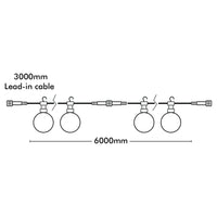 Arlec 20 Warm White Smart LED Low Voltage Connectable Festoon Lights