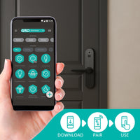 Lemaar Black Electronic Radius Latch Entry Lock Grid