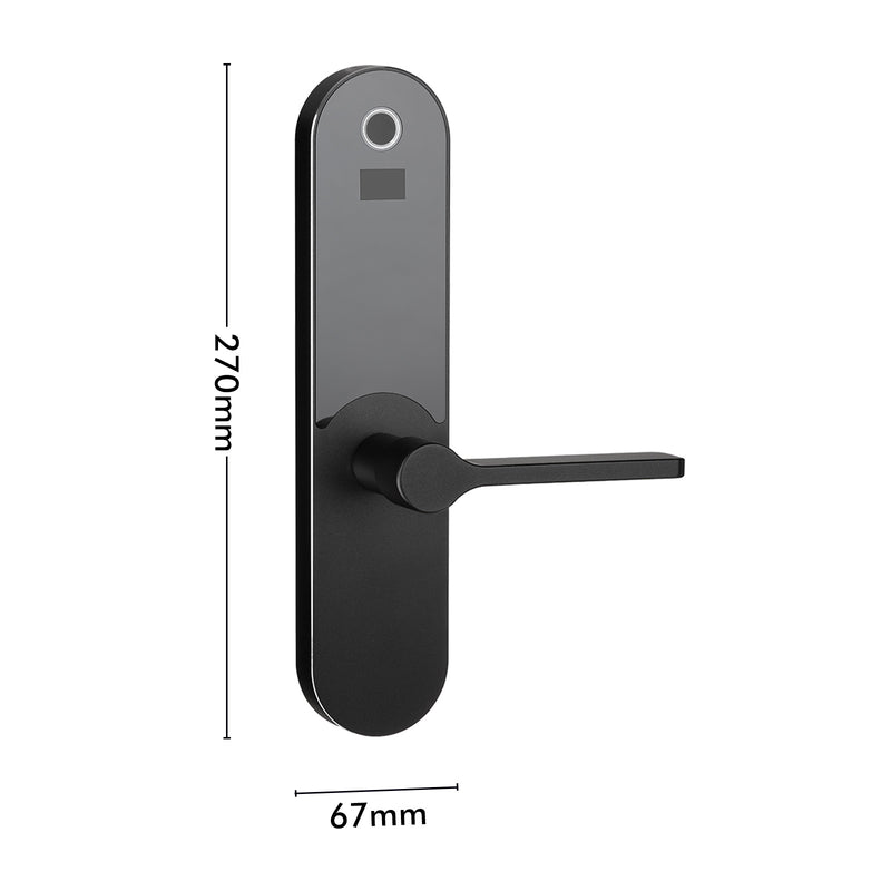 Lemaar Black Electronic Radius Latch Entry Lock Grid
