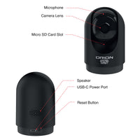 Orion 4MP smart indoor pan and tilt camera, black Grid Connect Wi-Fi security camera
