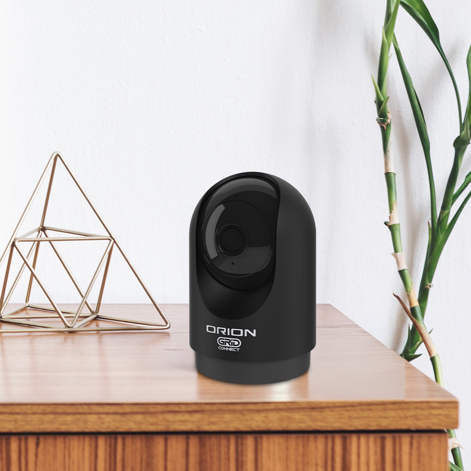 Orion 4MP smart indoor pan and tilt camera, black Grid Connect Wi-Fi security camera