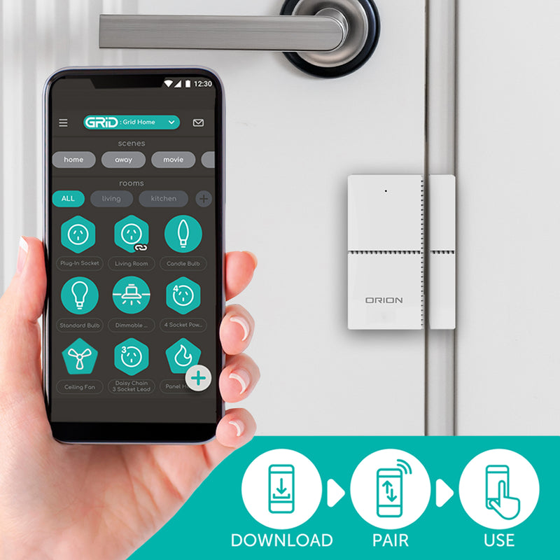 Orion Smart Alarm RF Contact Sensor Wi-Fi home security Smart with Grid Connect