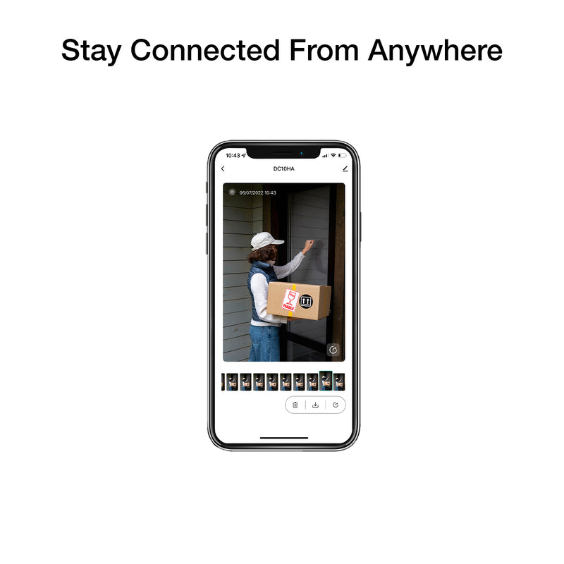 Orion Grid Connect Smart Wireless Video Doorbell with Portable Chime