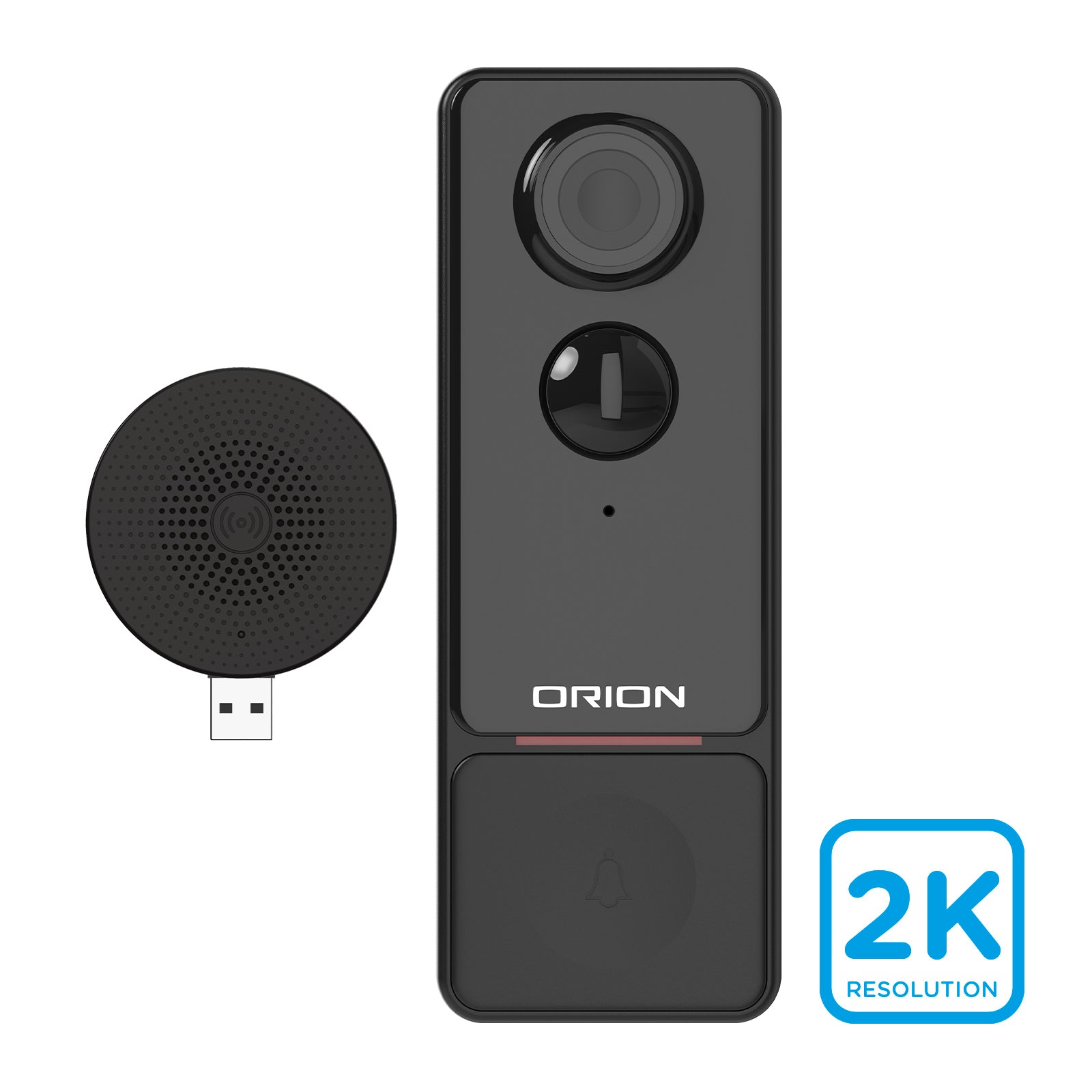 Orion Smart Rechargeable Video Doorbell Camera Wi-Fi home security Smart with Grid Connect