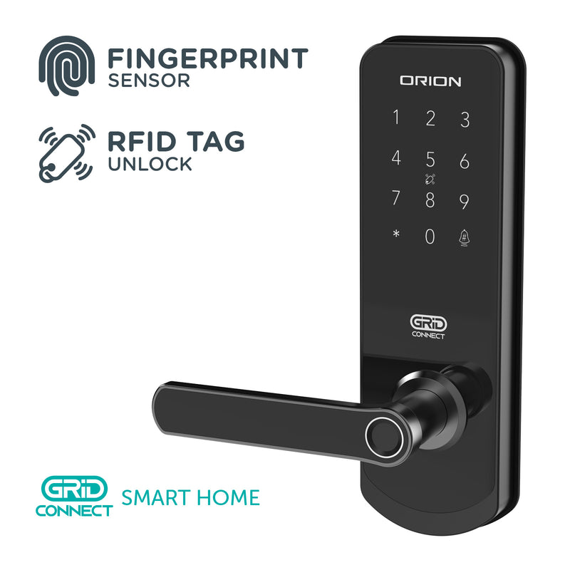 Orion Grid Connect Smart Fingerprint Entrance Lock with Remote Access