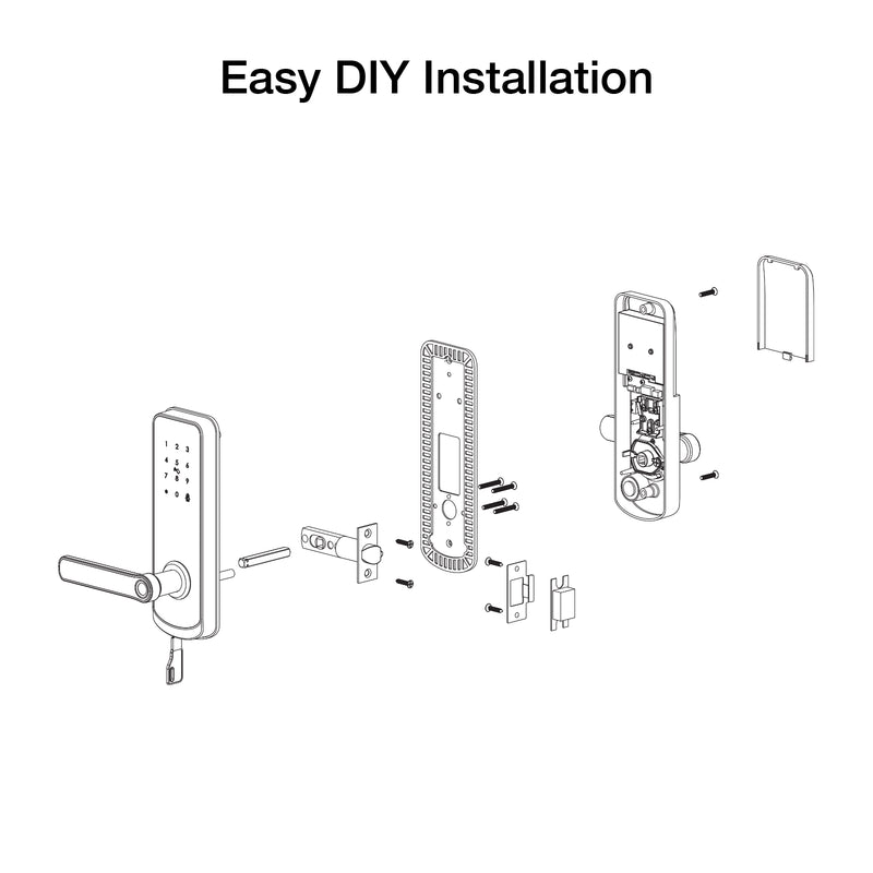 Orion Grid Connect Smart Fingerprint Entrance Lock with Remote Access