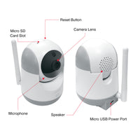 Orion 1080p HD smart pan and tilt security camera, white Grid Connect Wi-Fi camera