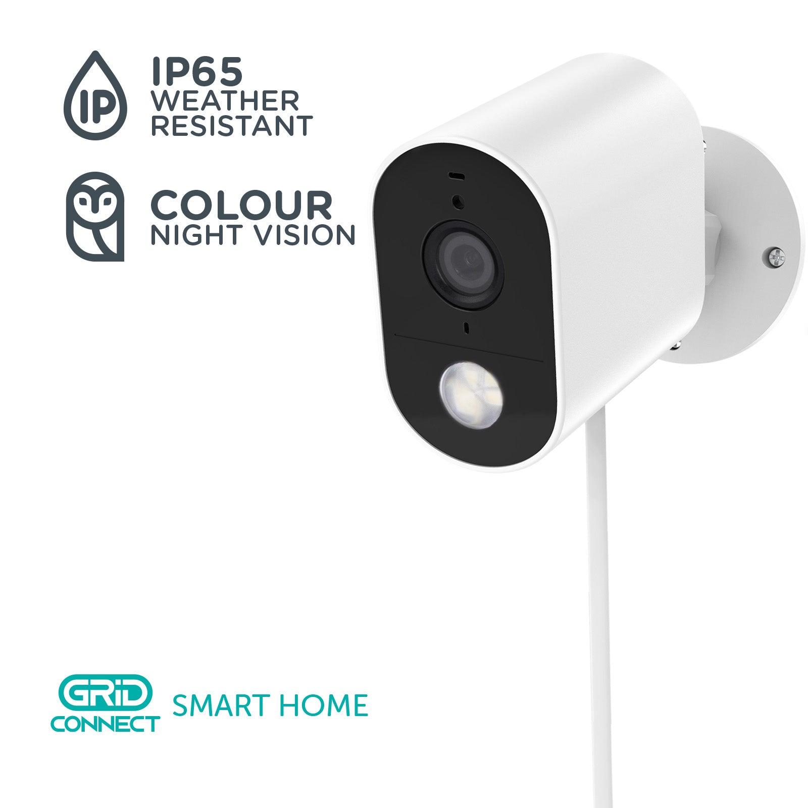 Orion 4MP smart outdoor security camera, Grid Connect Wi-Fi CCTV
