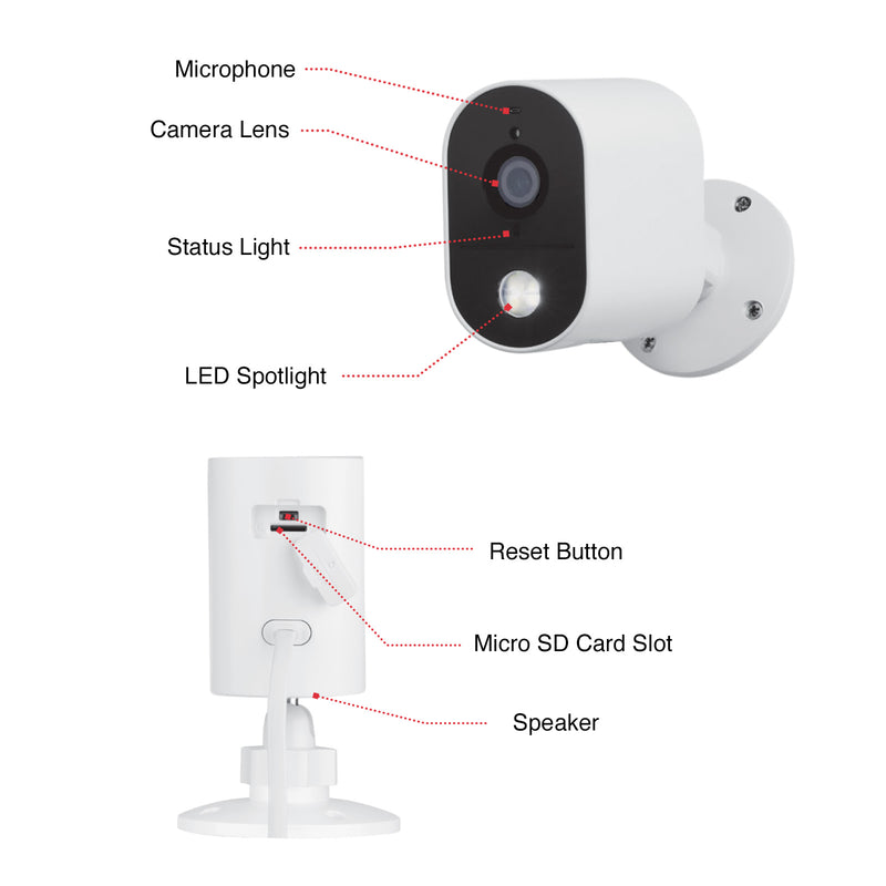 Orion 4MP smart outdoor security camera, Grid Connect Wi-Fi CCTV