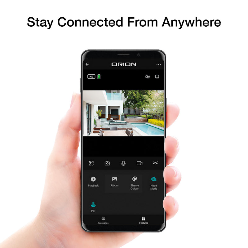 Orion 4MP smart outdoor security camera, Grid Connect Wi-Fi CCTV