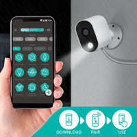 Orion 4MP smart outdoor security camera, Grid Connect Wi-Fi CCTV