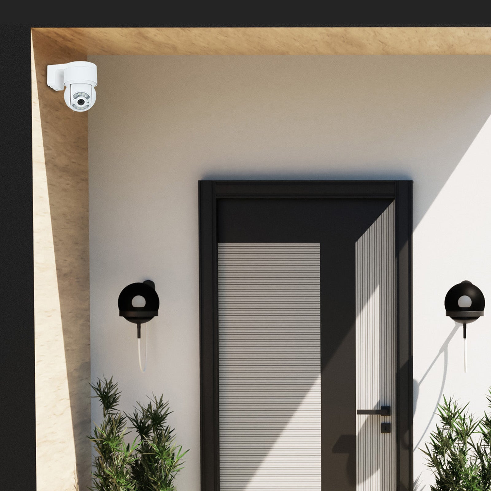 Orion 3MP smart outdoor pan and tilt security camera, Grid Connect Wi-Fi camera