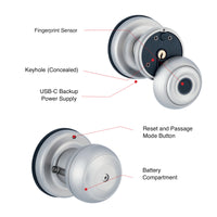 Orion Grid Connect Smart Door Knob Lock Wi-Fi home security