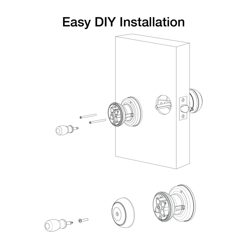 Orion Grid Connect Smart Door Knob Lock Wi-Fi home security