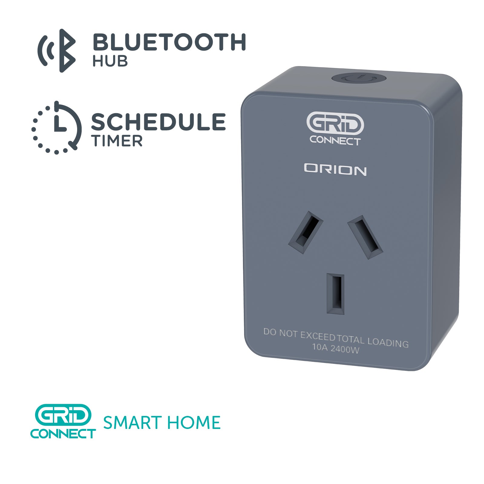 Orion smart wireless hub with socket, Grid Connect home automation hub