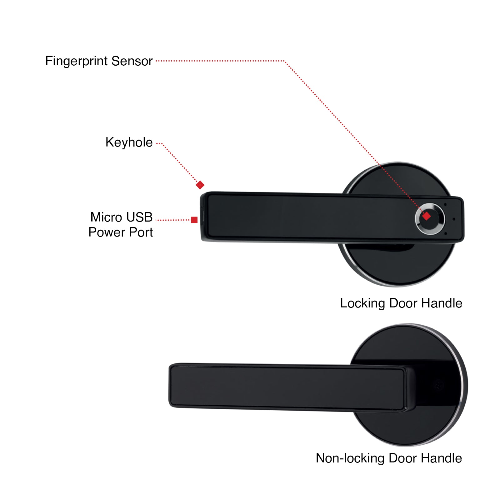 Orion Grid Connect Smart Wi-Fi Door Handle Lock