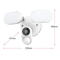 Orion Grid Connect Smart HD 3MP Security Camera with Twin LED Floodlight