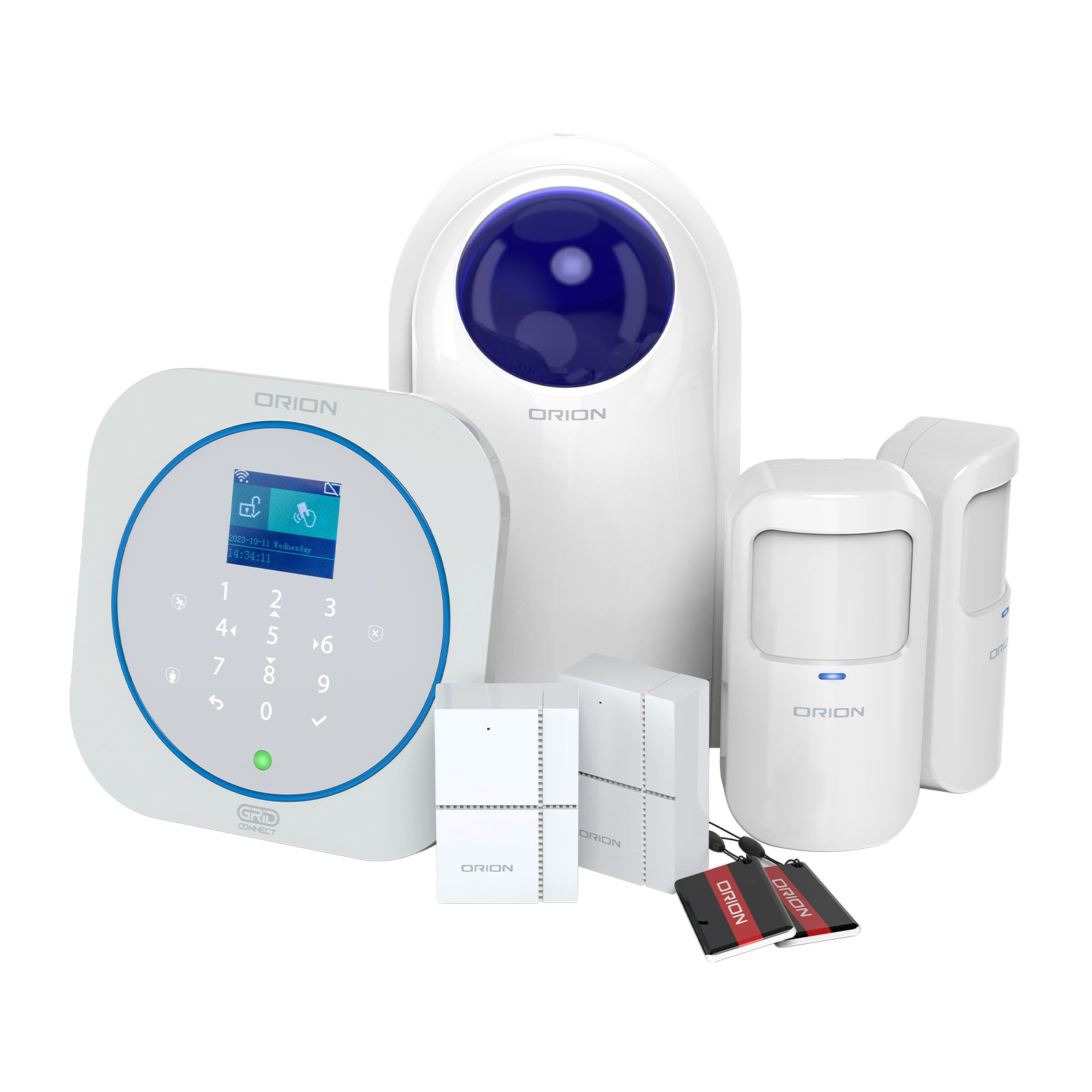 Orion Smart Alarm System Kit with Keypad Wi-Fi security system Smart with Grid Connect