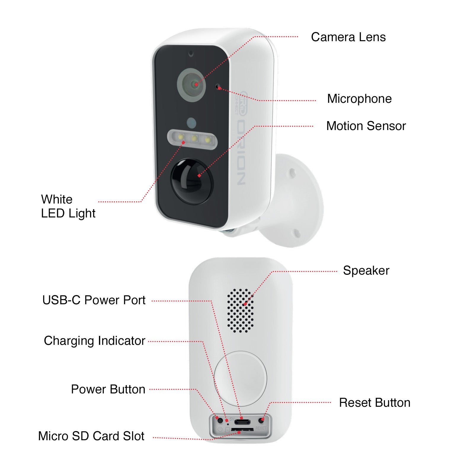 Orion Grid Connect Smart Rechargeable 2K-Pro Wireless Security Camera