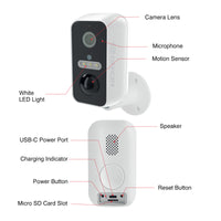 Orion Grid Connect Smart Rechargeable 2K-Pro Wireless Security Camera