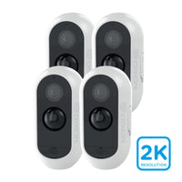 Orion Grid Connect Smart Rechargeable 2K Wireless Security Camera – 4 Pack