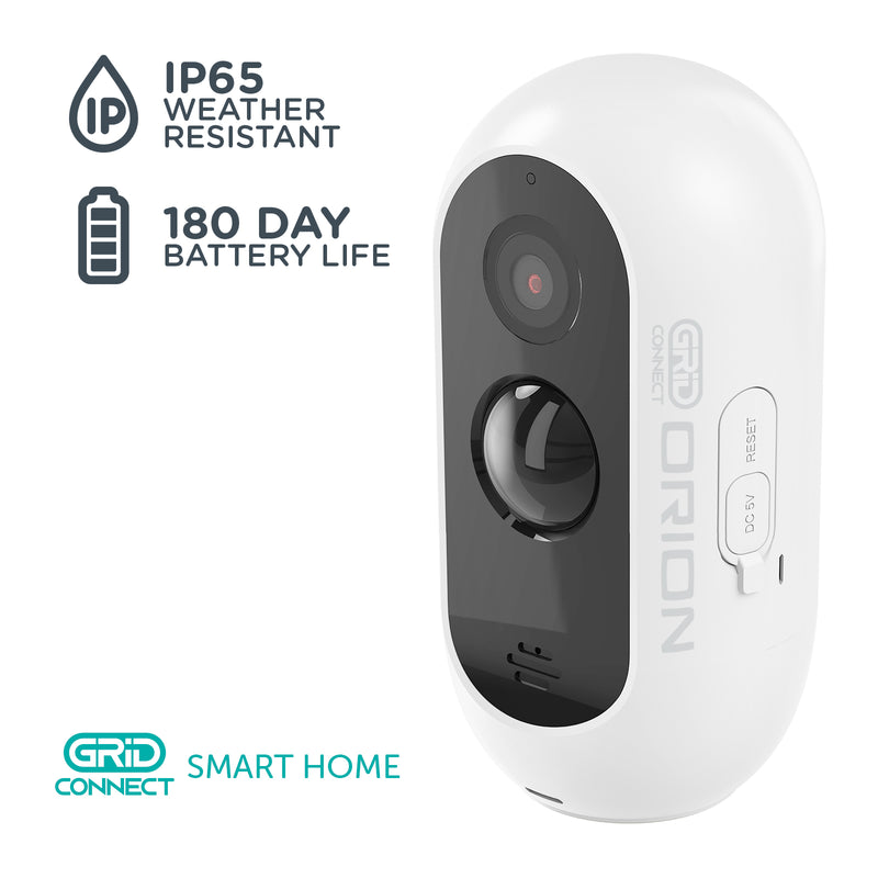 Orion Grid Connect Smart Rechargeable 2K Wireless Security Camera