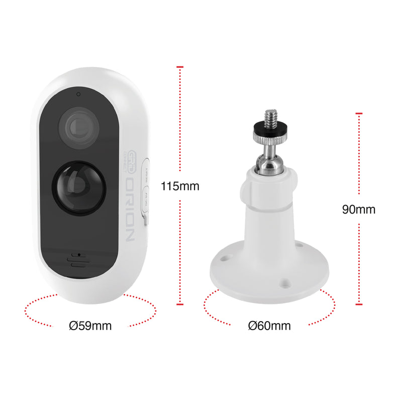 Orion Grid Connect Smart Rechargeable 2K Wireless Security Camera