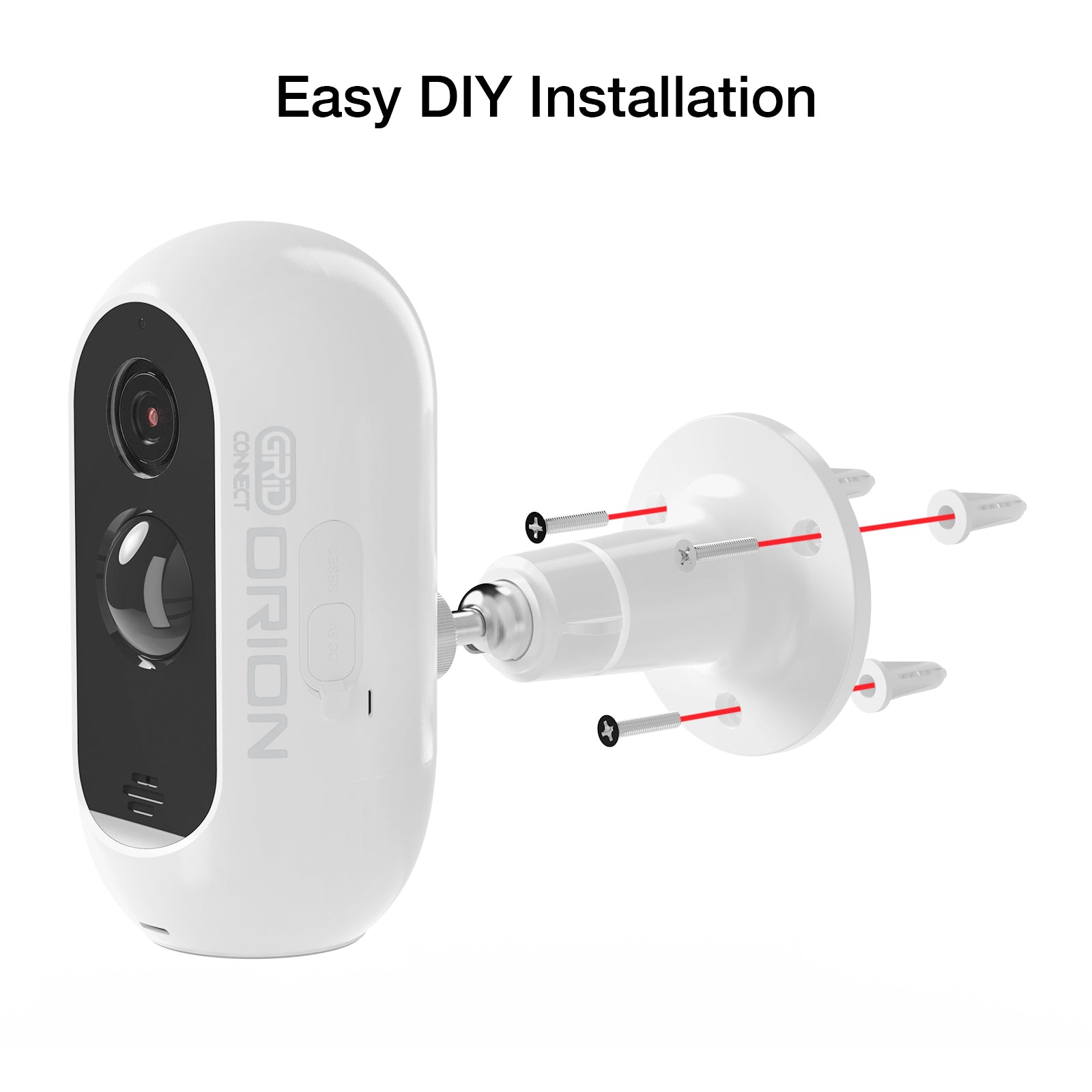 Orion Grid Connect Smart Rechargeable 2K Wireless Security Camera
