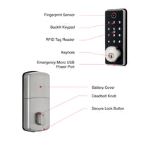 Orion Grid Connect Smart Wi-Fi Deadbolt Lock