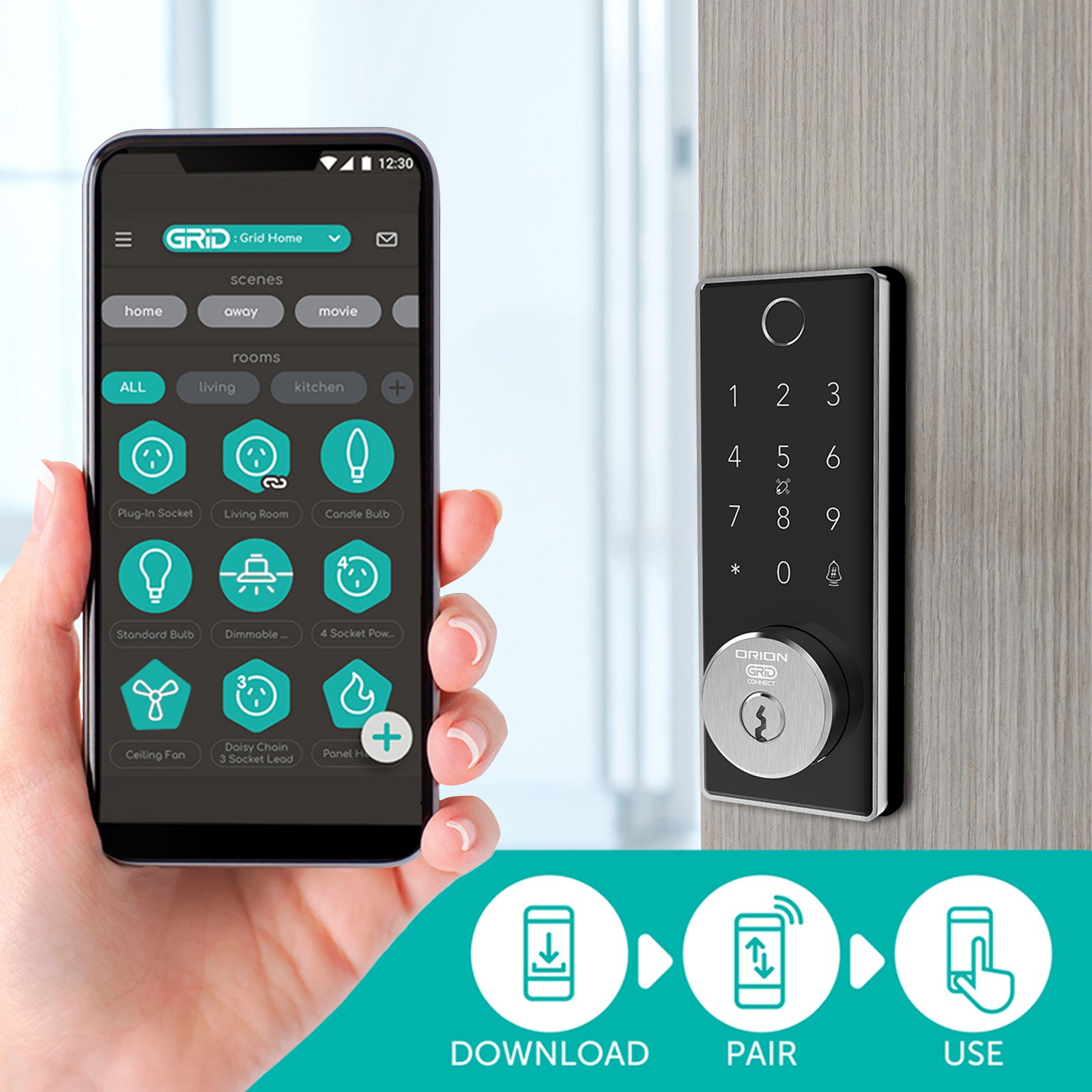 Orion Grid Connect Smart Wi-Fi Deadbolt Lock