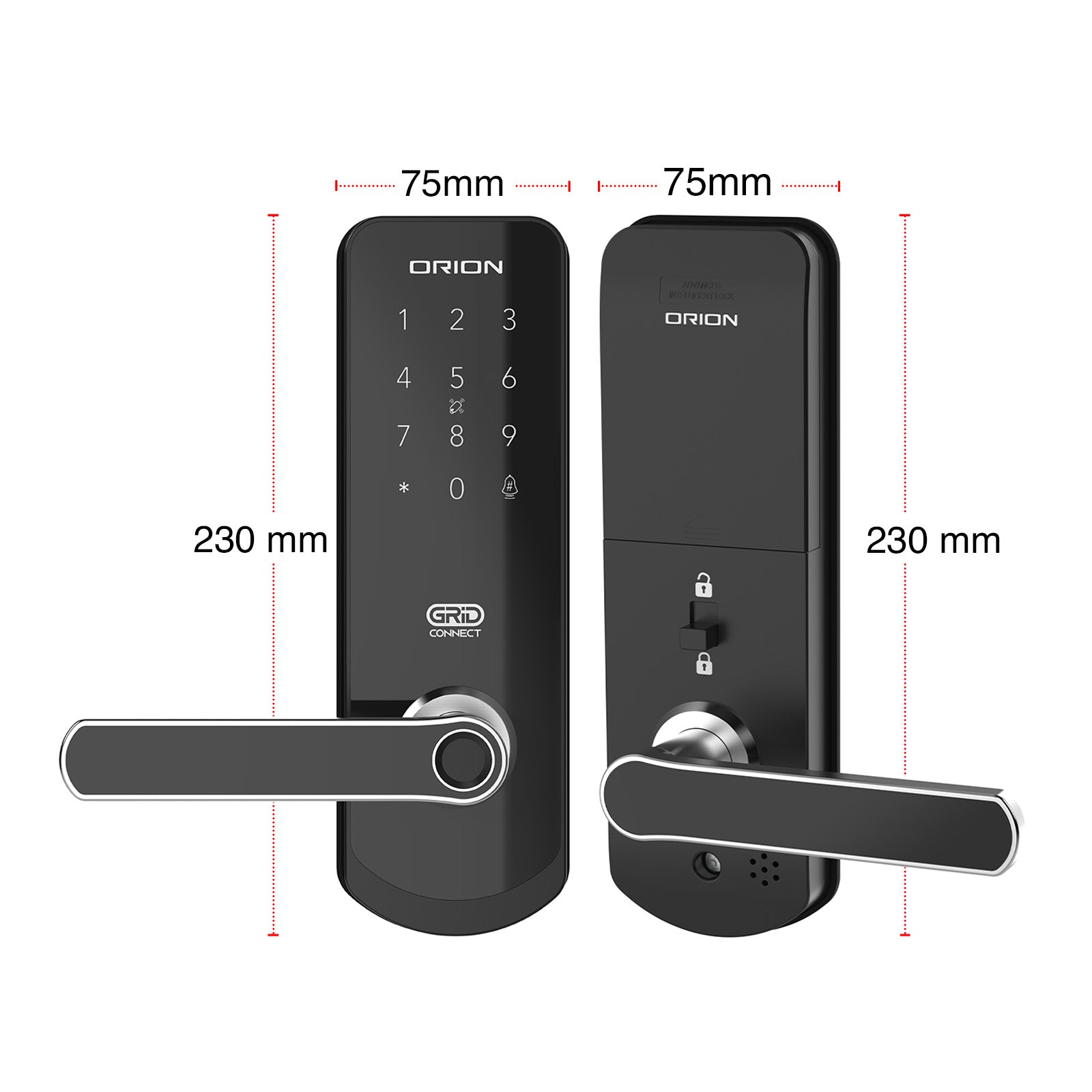 Orion Grid Connect Smart Wi-Fi Entrance Lock keyless home security