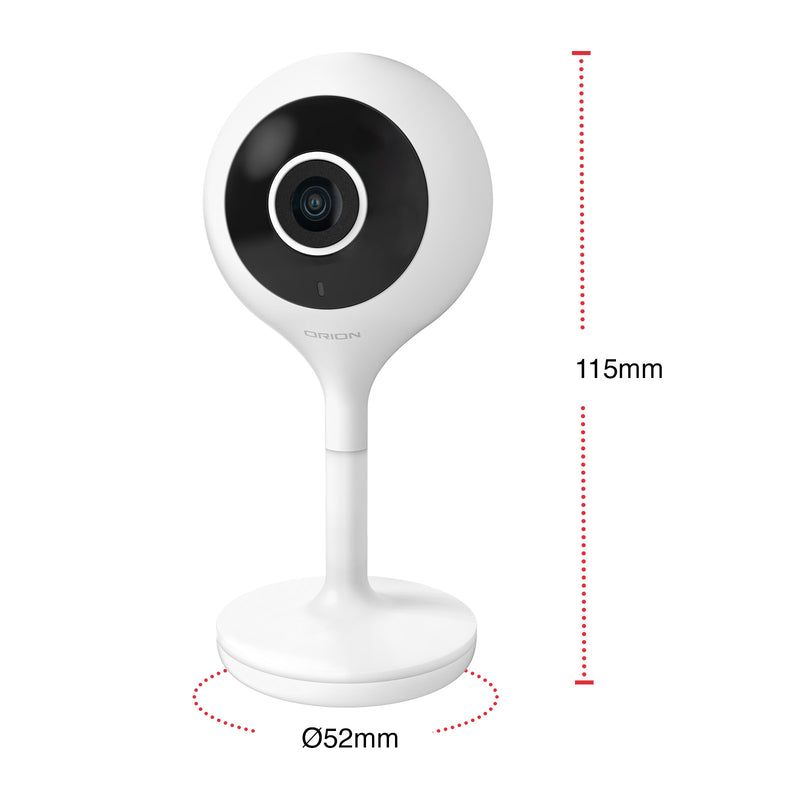 Orion indoor stationary Wi-Fi security camera, Grid Connect smart camera
