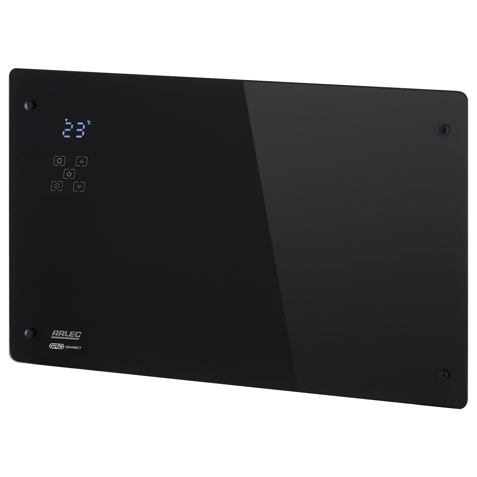 Arlec 2200W Black Grid Connect Smart Glass Panel Heater
