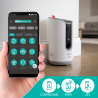 Arlec White Grid Connect Smart Treat Dispenser With Camera