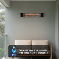 Arlec 2400W Black Instant Infrared Heater
